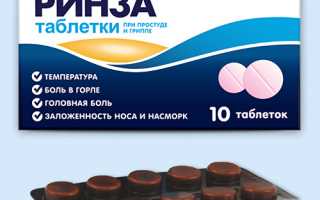Инструкция по применению препарата Ринза для эффективного лечения