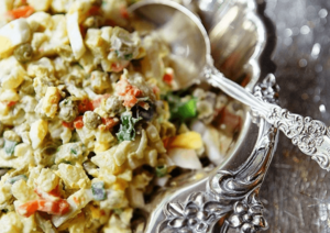 Салат оливье при гастрите