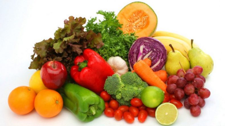 Употреблять рекомендуется побольше овощей и фруктов