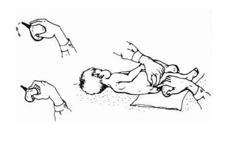 как делать клизму годовалому ребенку