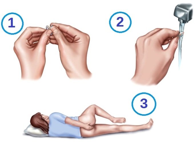 как ставить свечу в прямую кишку