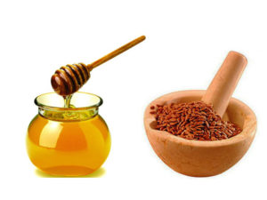 мед и семена льна