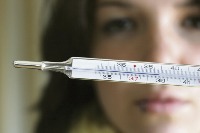 поднялась температура