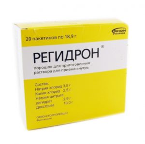 раствор порошка «Регидрон»