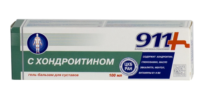 911 Хондроитин гель-бальзам для тела