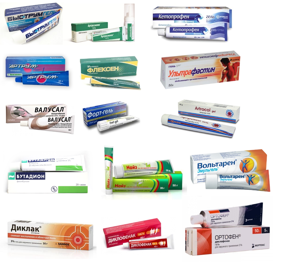 Аналоги геля Кетонал Аналоги геля Кетонал