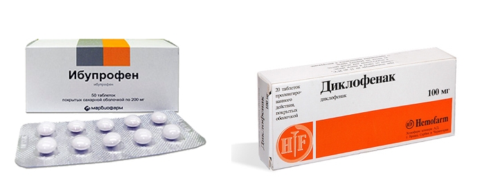 Таблетки Диклофенак и Ибупрофен при остеоартрозе позвоночника Таблетки Диклофенак и Ибупрофен при остеоартрозе позвоночника