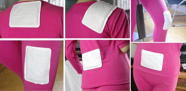 Места нанесения пластыря Кетонал Места нанесения пластыря Кетонал