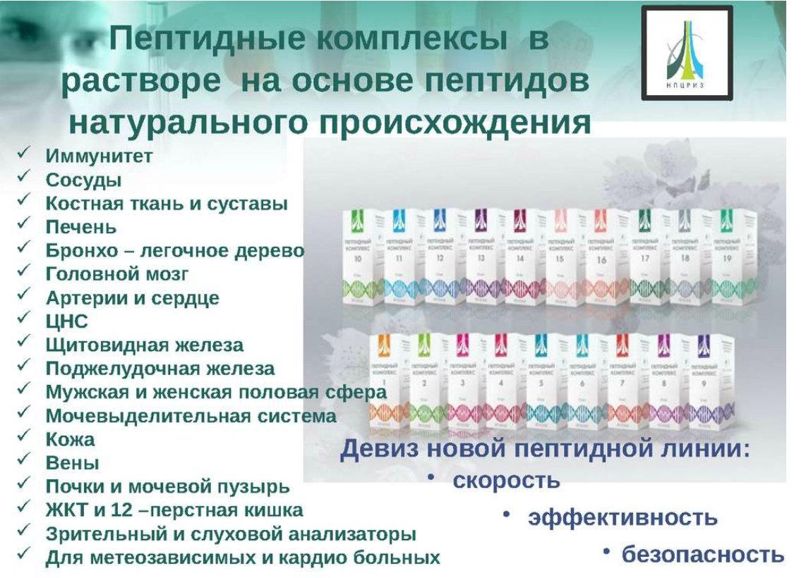 Пептидные комплексы для суставов Пептидные комплексы для суставов