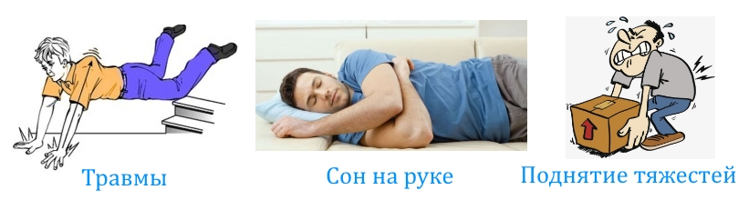 Причины дискомфорта в руке Причины дискомфорта в руке