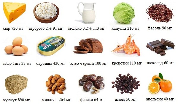 Продукты богатые кальцием Продукты богатые кальцием