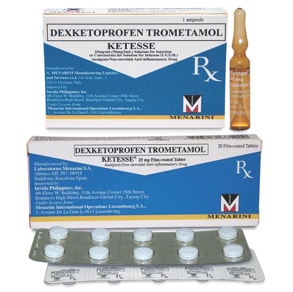 Раствор и таблетки Декскетопрофен Раствор и таблетки Декскетопрофен
