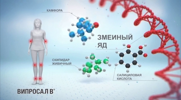 Активные вещества Випросала Активные вещества Випросала
