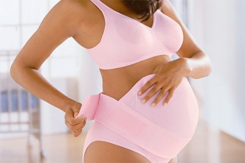 Ношение поддерживающего бандажа