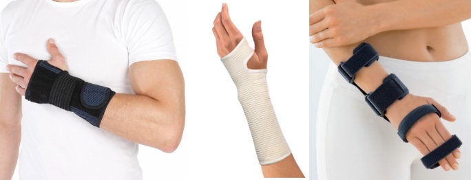 Бандажи и шина для запястья Бандажи и шина для запястья