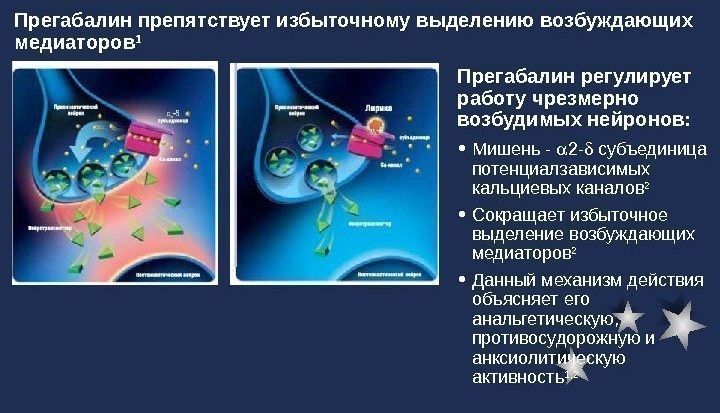 Действие Прегабалина Действие Прегабалина