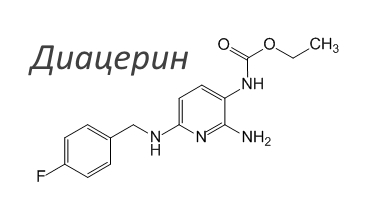 Диацереин — действующее вещество