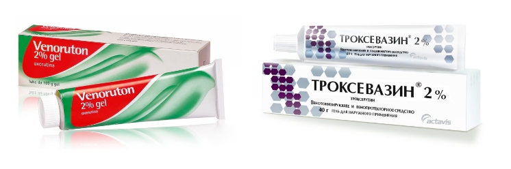 Гели–венотоники Гели–венотоники