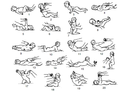 Общая гимнастика для грудничка Общая гимнастика для грудничка