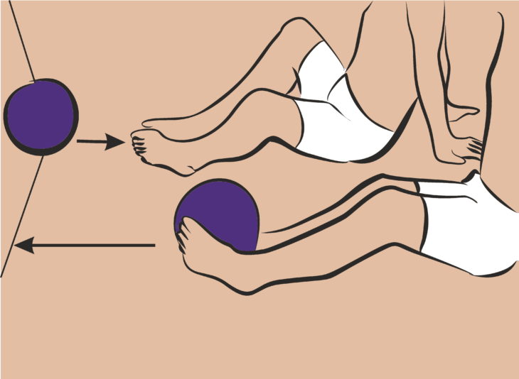 Кидание мяча ногами для стоп Кидание мяча ногами для стоп