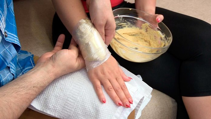 Компресс из смеси с топинамбуром Компресс из смеси с топинамбуром