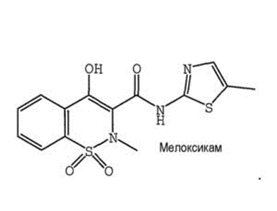 Мелоксикам — основное действующее вещество Амелотекса Мелоксикам — основное действующее вещество Амелотекса