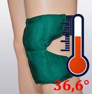 Нагрев наколенника до температуры тела Нагрев наколенника до температуры тела