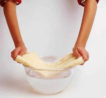 Правила мытья Полотенце, вода