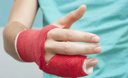 Шина при переломе мизинца