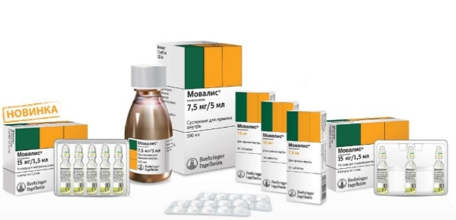 Формы препаратов Мовалис Формы препаратов Мовалис