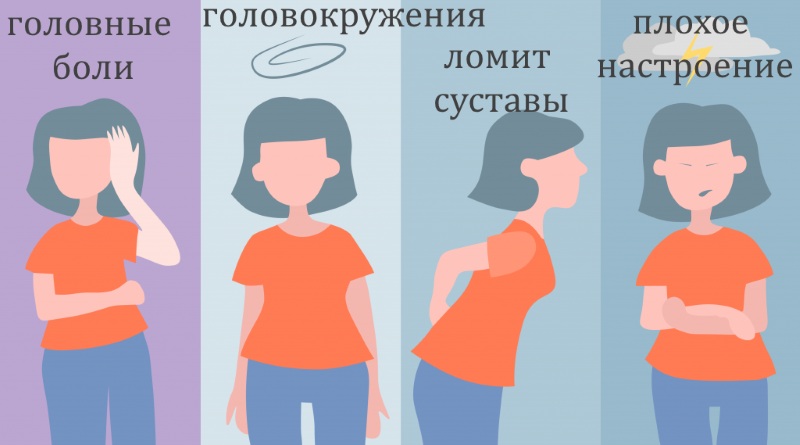 Признаки метеозависимости Признаки метеозависимости