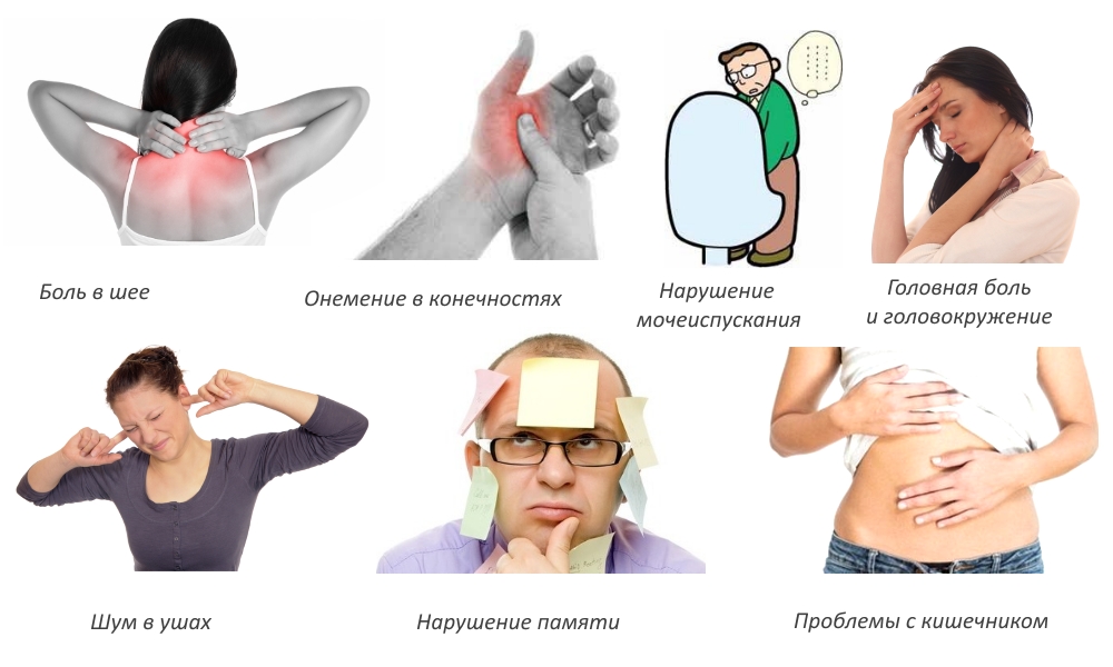 Признаки обострения шейного остеохондроза Признаки обострения шейного остеохондроза
