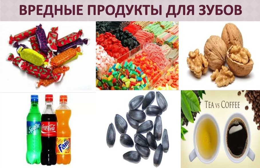 Продукты вредные для зубов Продукты вредные для зубов