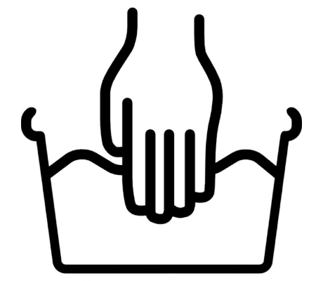 Ручная стирка эластичного бинта