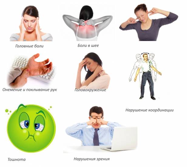 Симптомы шейного остеохондроза Симптомы шейного остеохондроза