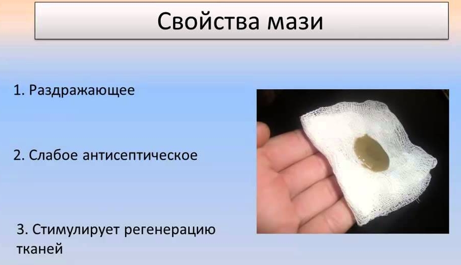 Свойства мази Вишневского Свойства мази Вишневского
