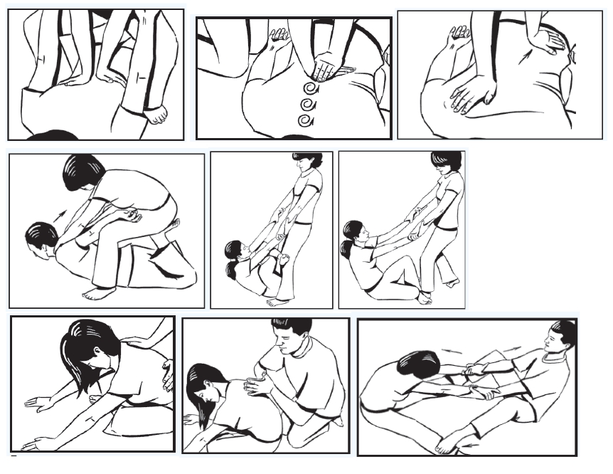 Движения тайского массажа спины Движения тайского массажа спины