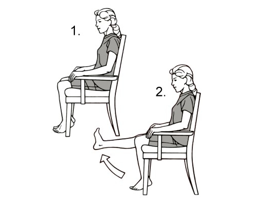 Упражнения на стуле при гонартрозе Упражнения на стуле при гонартрозе