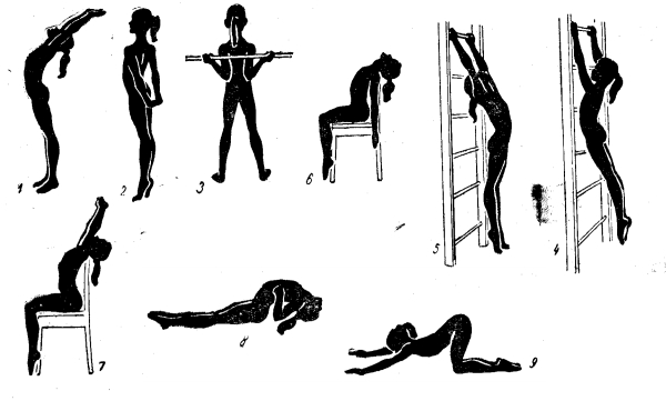 Упражнения от сутулости