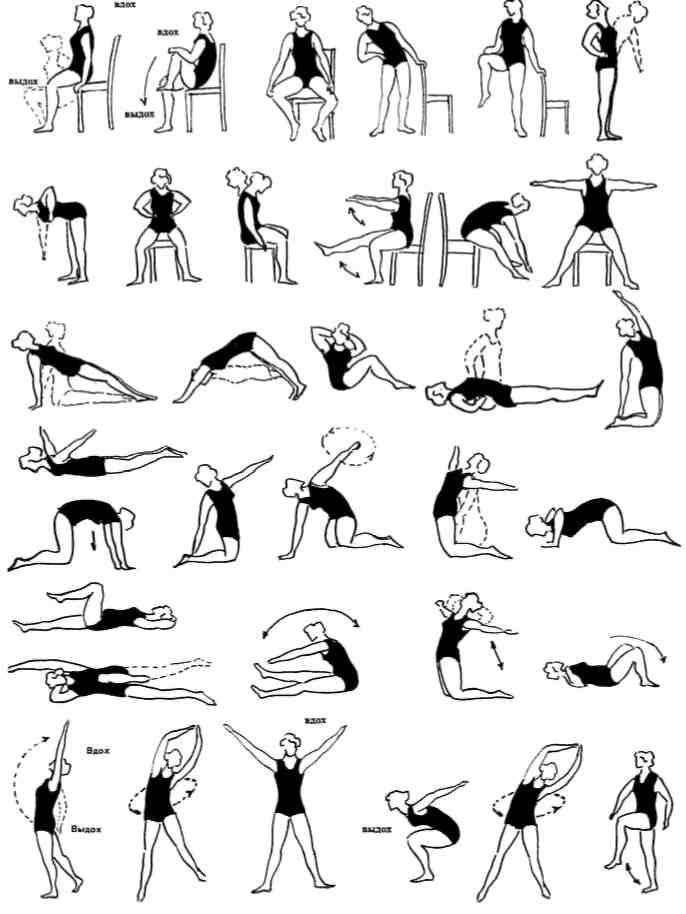 Упражнения при сколиозе